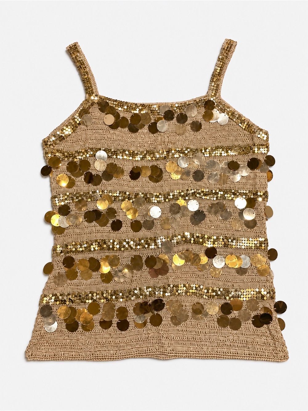 Y2K Sequin Cami Knit Top